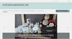 Desktop Screenshot of navnefabrikken.dk